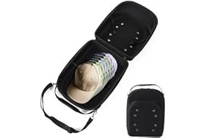 WAITLOVER Hard Portable Outdoor Travel Hat Caps Hat Storage (capacità 2/6 Hat Travel Organizer Storage Caps) S6k5 Box