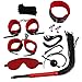 Produktbild Sayla Sexy Spielzeug für Damen 8 Stücke BDSM Bondage Set Kit Kragen Peitsche Ballknebel Manschetten Seil Zurückhaltung Spielzeug