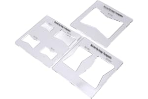 JEANOKO Modello per fresatrice per la lavorazione del legno, guida al kit per modelli con intarsio a farfalla per creare acrilico temprato trasparente per mobili in legno