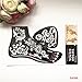 HENNA TATTOO STENCILS for FEET No. 408 - 2 Large Sheet Indian Mehndi Stencills, one for each foot , single use - suitable for Henna Tattoo Glitter Tattoo and Airbrush Tattoo S409