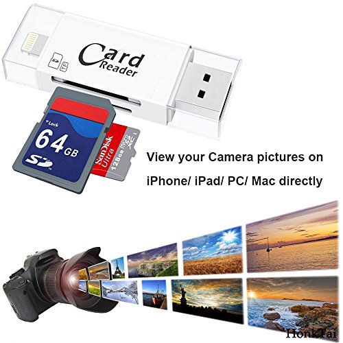 Honktai Lightning SD & Micro-SD-Kartenleser OTG Adapter IOS Gerät für iPhone 7/5/5S/6/6S iPad & Computer - 2