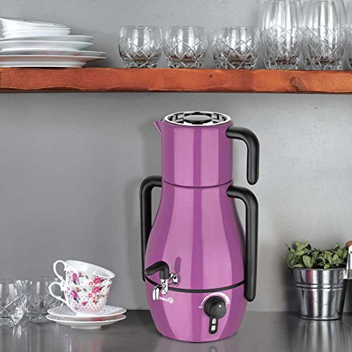 Preisvergleich Produktbild Korkmaz Teemaschine Samowar A337 Demfora Lila