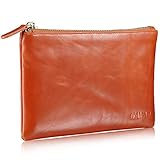 ✅ IMMER DABEI: Schule, Reise, Party, Arbeit oder Hochzeit, der Anlass ist egal. Die Ledertasche ist die ideale Ausgehtasche für Ihr Beauty-Zubehör