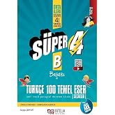 4. Sınıf S&uuml;per 4 T&uuml;rk&ccedil;e 100 Temel Eser B Yeni Nesil Paragraf Deneme Kitabı