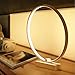 Produktbild Erwa Smart Acryl Ring Form LED Tischleuchte Curved LED Schreibtischlampe Zeitgenössische Minimalistische Beleuchtung Design Warmweißes Licht 18-36W,Warmlight,13.4×11.8×2Inches