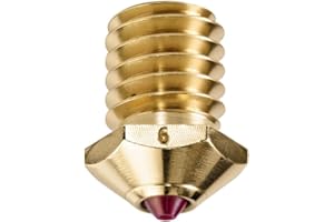 DUROZZLE 3D Printer Ruby Nozzle 0.6mm for Bambu Lab P1P / P1S / X1 / X1C Upgraded Hotend, High Speed 3D Printing, Hardened & Abrasion Resistant (Bambu Lab, 0.6mm)