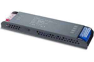 SUCIKORIO 240V to 24V Transformer, 24V 300W LED Driver Ultra Slim 240V AC to 24V DC 12.5A Quiet Low Volt LED Power Supply Constant Voltage Driver Adapter for LED Strip Lights, Garden Light, Wall Lamp