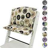 Babys-Dreams Sitzkissen Auflage Ersatzkissen Kissen Sitzkissenset Stokke Bezug für Tripp Trapp Hochstuhl *10 BUNTE FARBEN* 2 teilig Rund (Beige Elefanten Braun) Babys-Dreams Sitzkissen Auflage Ersatzkissen Kissen Sitzkissenset Stokke Bezug für Tripp Trapp Hochstuhl *10 BUNTE FARBEN* 2 teilig Rund (Beige Elefanten Braun)