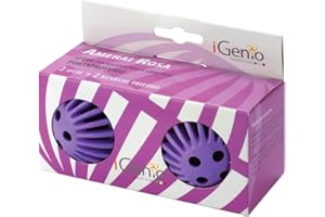 IGENIO Sfere per asciugatrice e Lavatrice portaprofumo amerai rosa- 90 Cicli di Asciugatura Profumata