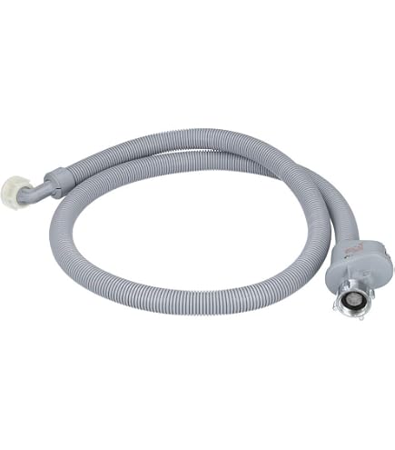 Tubo Di Scarico Originale Indesit Per Lavatrice – Gomito E Flessibile 1860 Mm, Ricambio Specifico