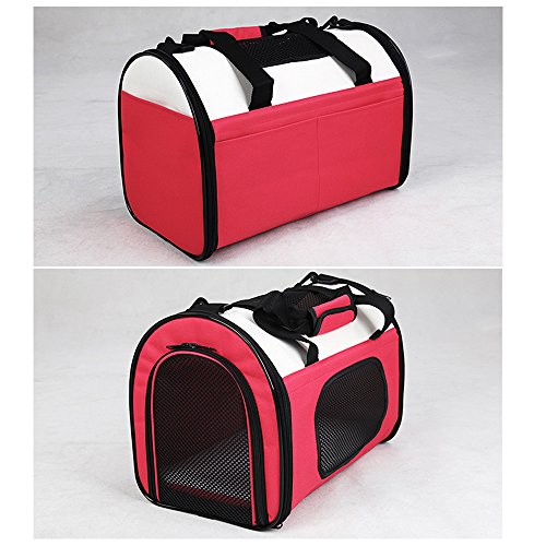 Ada-Home-Foldable-Pet-Carrier-for-Cats-Dogs-Two-Tone