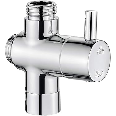 3-weg douche-omstelventiel, G1/2 inch T-adapter