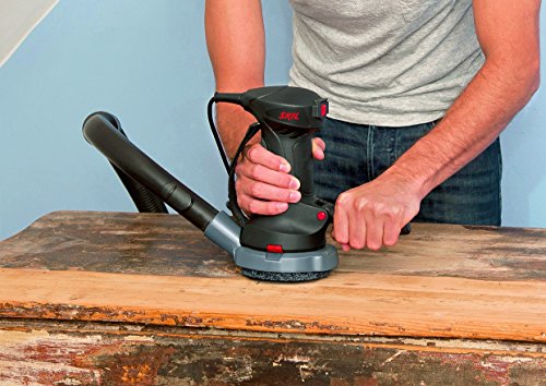 Skil Multi-Stripper 8100 AC, 550 W, 125 mm Pad, 1 Fleecescheibe, 1 Velcroscheibe, 1 Polierscheibe, 240er Schleifpapier, 1,9 kg - 8