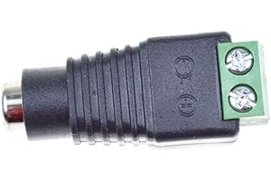 RELAND SUN 5 Stück 12 V Stecker weiblich 2,1 x 5,5 mm 2,5 x 5,5 mm DC Power Jack Plug Connector (5,5 x 2,5 mm)