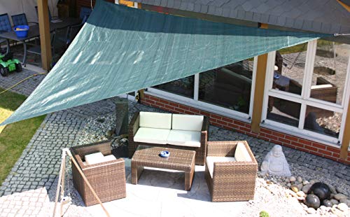 Preisvergleich Produktbild Eduplay Sonnensegel, 5x5x5m, Dreieck, grün