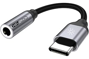 SOLEILX Adattatore da Usb C a Jack 3.5 Aux, Audio Adattatore Jack Usb C per Cuffie, Spinotto Usb C a Cavo Dongle Audio Aux per Samsung Galaxy S21 S20 Ultra S20+ Note 20 10 S10 S9 Plus, Pixel 4 3 2 XL,ipad Pro