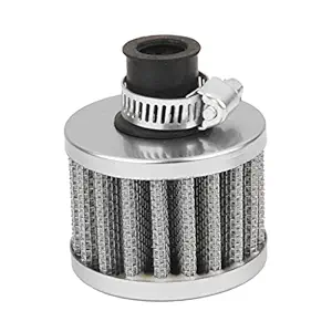 MAXBELL 12mm Car Motor Cold Air Intake Filter Turbo Vent Crankcase Breather Grey