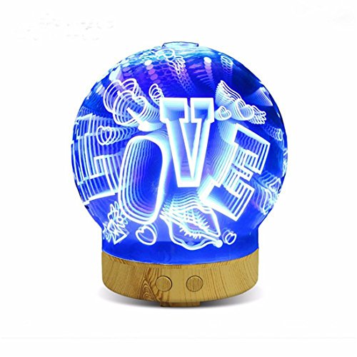 URIJK Mini 3D Ultrasonic Humidifier for Car Home Dual Humidifier Air Purifier Diffuser Mist Room Office Fresh Air Fragrance Lamp