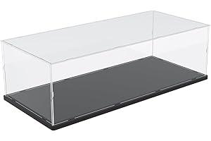 DuvinDD Vitrine en acrylique pour Lego Technic Ferrari McLaren Mercedes Red Bull F1-70x30x20cm-Boîte anti-poussière transparente avec socle noir-Vitrine sur mesure pour la série Lego Technic Formule 1