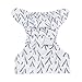 iZiv(TM) Newborn Nappy with 1 Thick Insert Infant Waterproof/Adjustable/Reusable/Washable Pocket Cloth Nappy Fit Babies 0-3 Years(Grass)