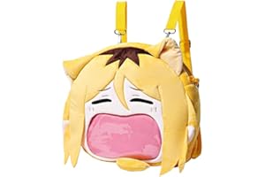 DEXSHUN Kozume Kenma - Mochila de peluche con diseño de dibujos animados, bolsa de felpa de anime con boca grande, bolsa de almacenamiento, periféricos de anime, regalo