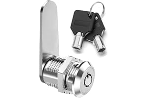 Litensh Serratura a camma tubolare con chiavi diverse, serratura per cassetta postale, serratura a cilindro per armadietto, serratura per cassetta delle lettere porta cassetti armadietti (30 mm)