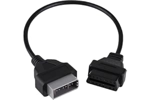 GOLITON OBD OBD2 connecteur de Diagnostic Adaptateur à 16 Broches pour Nissan 14 Broches (la Gauche de 16 pins sur Le Droit de 14 pins)