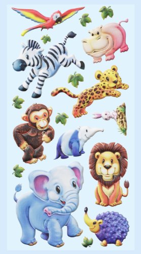 Softy-Sticker Zootiere-Afrika