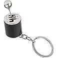 NQEUEPN Gear Shifter Keychain, 6 Speed Manual Transmission Keychain Mini Gearbox Key Chain Stick Shift Keyring Creative Fidget Toy for Men Car Lovers Gift Auto Part Accessories