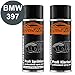 Produktbild TRISTARcolor Autolack Spraydosen Set BMW 397 Anthrazit Metallic/Moiregrau Metallic Basislack Klarlack Sprühdose 400ml