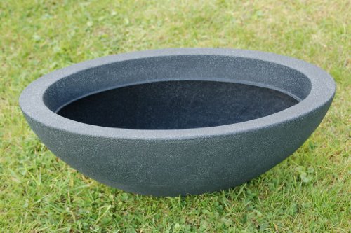 Pflanzschale oval anthrazit - 2