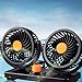 Produktbild Tree-on-Life Auto Mini Elektrische Fan 2 Kopf 360 Grad Geräuscharm Sommer Conditioner Tragbare Einstellbare Auto Luftkühler