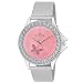 Swisstone Analogue Pink Dial Crystal Studded Steel Chain Watch for Women/Girls - VOGLR501-PNK-CH RS.397.00