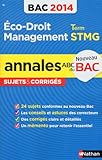 Image de ANNALES BAC 2014 ECO DROIT STM