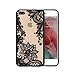 Produktbild Pnizun - Telefon-Kasten für iPhone 8 7 Plus 6 6S Plus 5 5S SE XS Max Luxus Thin Sexy Frauen-Spitze Blumen-Abdeckung für iPhone XS Max XR Fall X 10 [Schwarz Für iPhone XS Max]