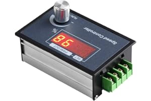 Aideepen DC Motor Speed Controller, PWM DC 6-60V 12V 24V 36V 48V 30A Speed Adjustable Stepless Governor, Regulator with Start Stop Switch