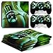 Produktbild QPZYB PS4 Pro-Spielekonsolen-Aufkleber Bunte staubdichte Anti-Scratch-Aufkleber Host-Aufkleber + 2 Gamepad-Aufkleber