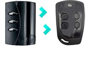 PUJOL VARIO 4U Compatible PUJOL VARIO BLACK Frecuencia 433MHz Nuevo Mando Garaje Negro 4 Botones Más Resistente Y Robusto