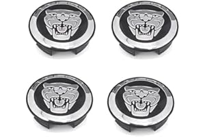ODIPPO Nemeae Coprimozzo 4 PZ 57mm per Jaguar XF XJ-S XJ-6 X-Type XE S-Type F-Pace F-Type XK8 XK XKR XFR Coprimozzo per Mozzo Centrale per Auto Cerchi per Lo Styling Automatico Copertura Badge Emblem,B