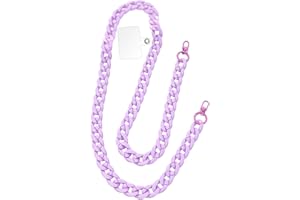 GRFIT Chaine Telephone Portable, Chaine de Telephone, 120cm Collier Telephone Portable, Chaine Telephone Sangle Telephone Cordon Téléphone, Tour de Cou Téléphone