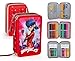 Produktbild Miraculous Geschichten von Ladybug und Cat Noir 15334 Federtasche, Federmäppchen, 3-stöckig gefüllt 44 Teilen
