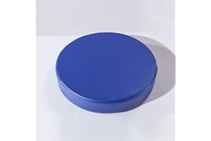 SJH Outdoor Round Chair Cushion Pads Waterproof Premium PU-Leather Bistro Chair Seat Pads,Chair Cushions for Garden Bench,Car Back Seat,Removable