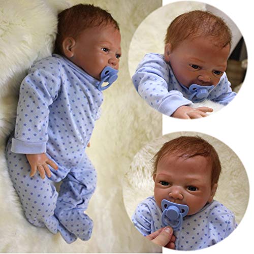 ZIYIUI Reborn Baby Doll 50 cm 20inch Magnética Juguete Realista Silicona Lindo Niño Bébé Renacido Bebé Muñeca La Realidad Simulación