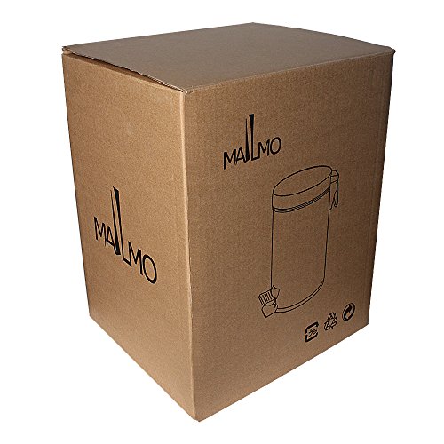 Mülleimer mit Deckel Klein für Wohnzimmer Badezimmer Runde Schritt Weiche Verschluss, Anti-Fingerprint, 1,3 Gallone / 5L (Schwarz) - 7