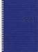 Produktbild rido/idé 702303630 Buchkalender studioplan int., 2 Seiten = 1 Woche, 168 x 240 mm, Kunstleder-Einband Tejo blau, Kalendarium  2019 mit Registerschnitt, Wire-O-Bindung