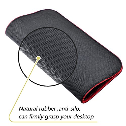 Maus Pad, BYT Shop Spiel Mauspad mit glatten surfase und genähte Kanten für Spiele & OFFICE 30 x 24,9 x 0,3 cm Dot not touch - 3