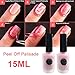 TR.OD 15ml Makeup Pink Peel Off Liquid Peel Off Base Coat Nail Care Pink