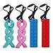 Produktbild Chew Halskette, ANSUG Silikon Kinderkrankheiten Halskette Kinder Sensory Chews Anhänger für Baby Kind für Autismus, Besondere Bedürfnisse Kinder - 4 Packs
