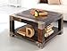 Produktbild expendio Couchtisch Punjab 80x80x45 cm Akazie Metall Sofatisch Tisch Beistelltisch Used Look Vintage