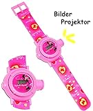 Unbekannt Armbanduhr - LED Licht Projektion -  Disney Minnie Mouse  - als Projektor Kinderuhr DIGITAL / Lernuhr - für Mädchen Digitaluhr - Uhr Kinder - Quarz Analog L..